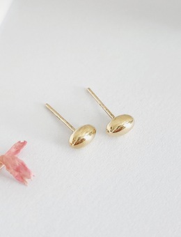 [10K Gold] 통통타원 귀걸이