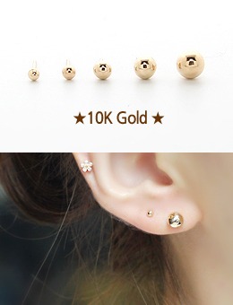 [10K Gold] 골드볼 귀걸이